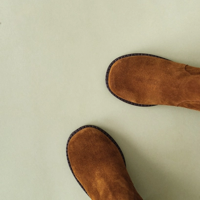 Heeled boots cognac