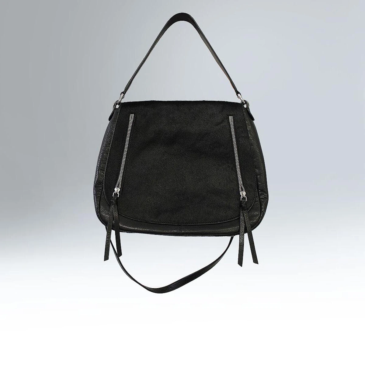 Rachel bag in black leather and colt style