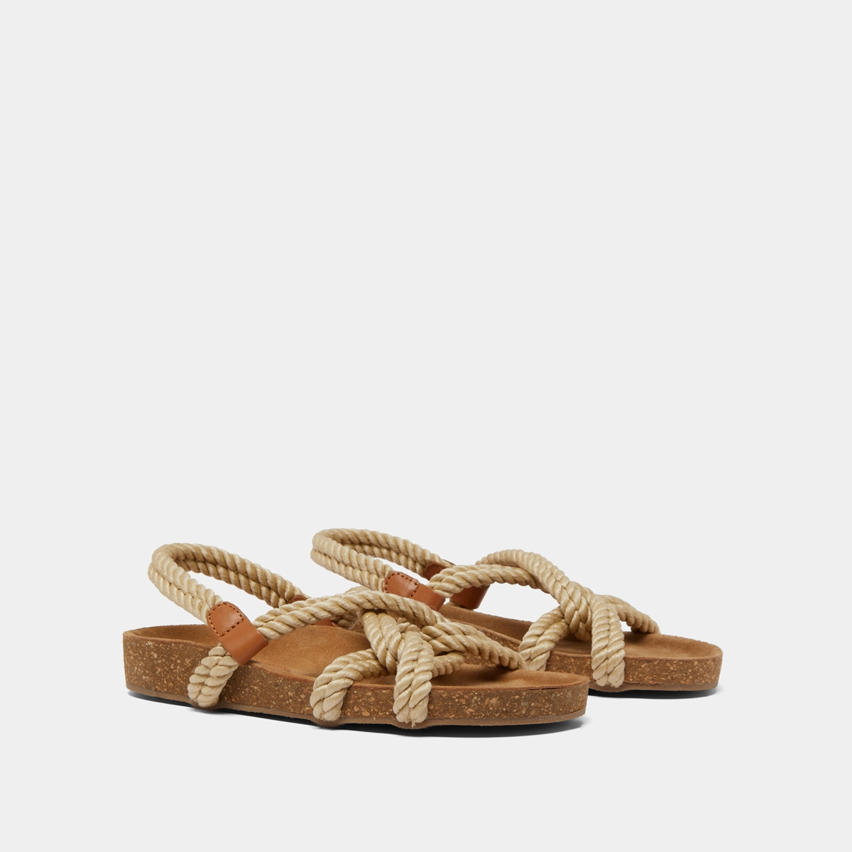 Sandals in beige rope | WILLOW