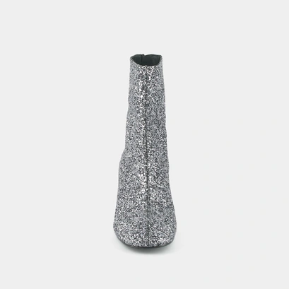 Heeled boots in anthracite glitter | benonie