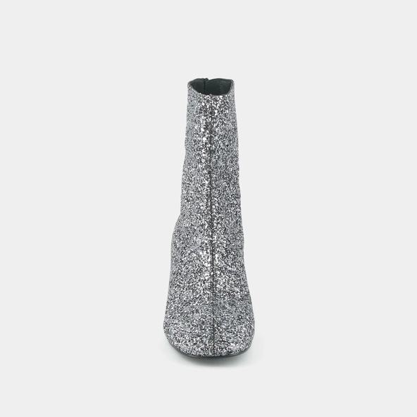 Heeled boots in anthracite glitter | BENONIE