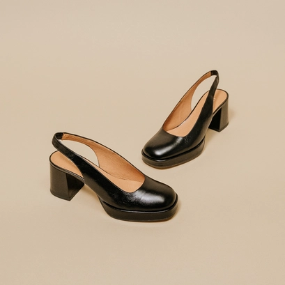 Square Toe Pumps High Heel