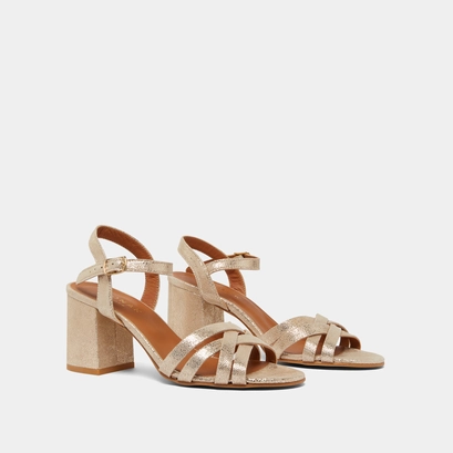 Open-toed sandals platinum