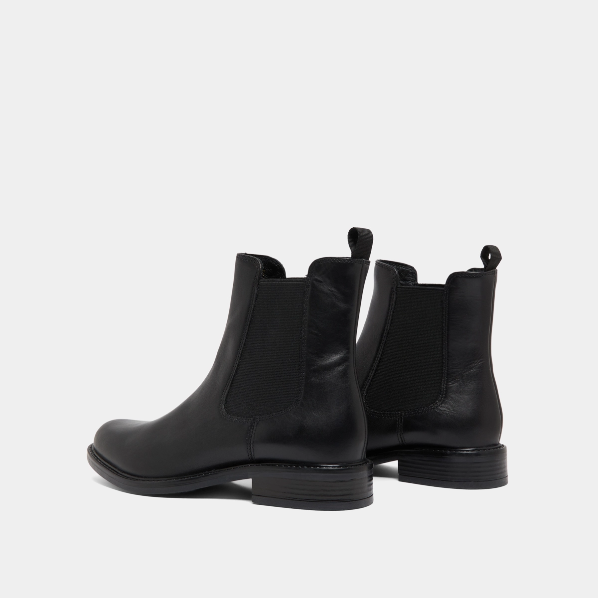 Round-toe boots in black leather | AUDRY