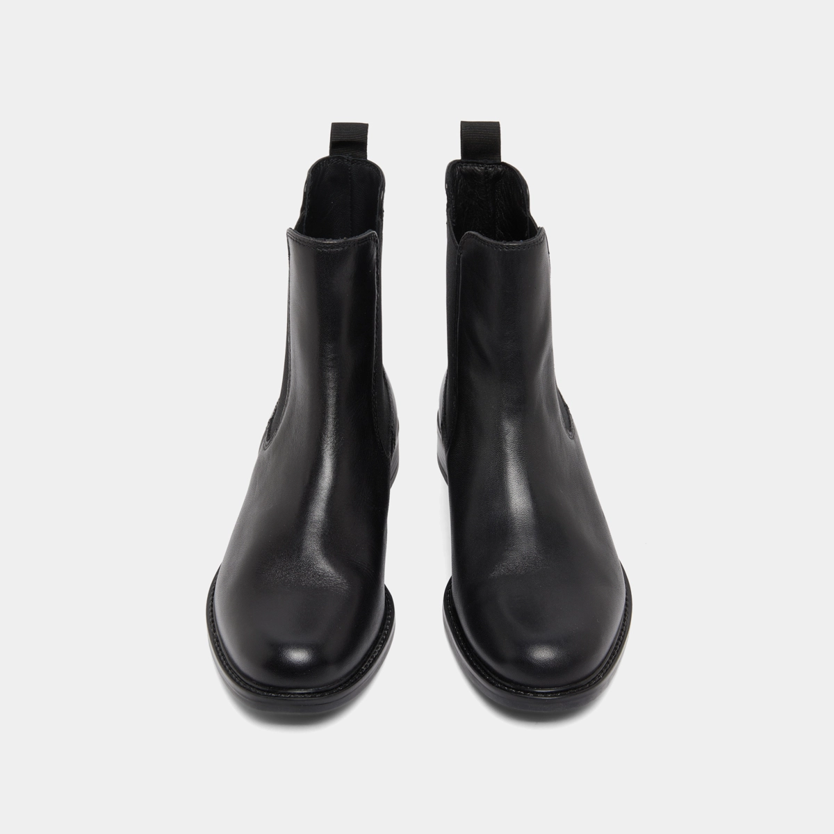 Round-toe boots in black leather | AUDRY