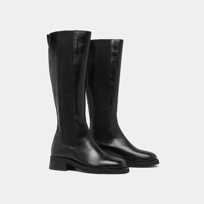 High boots in black leather | peggie