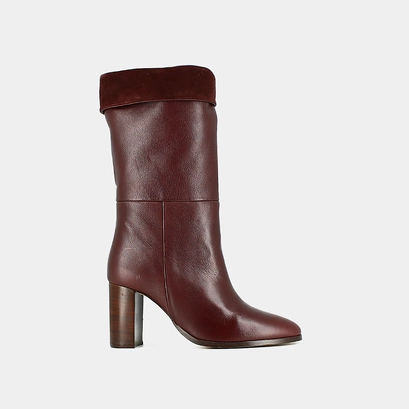 Pointed boots burgundy