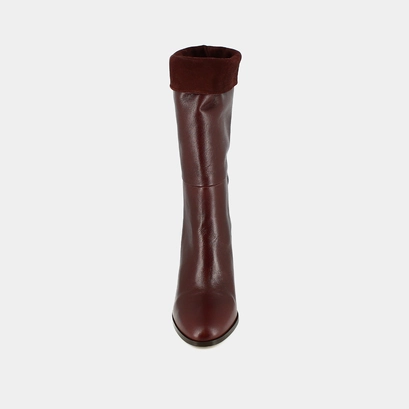 Pointed boots burgundy
