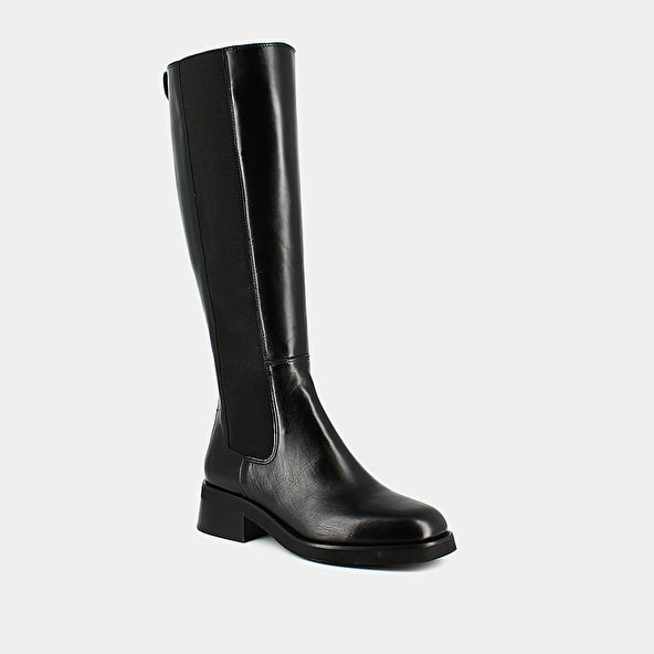 High boots in black leather | Jonak