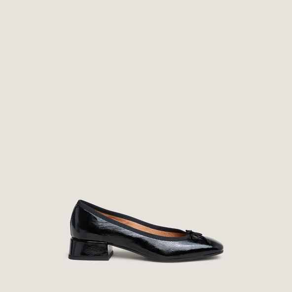 Patent-leather Squared Ballerinas