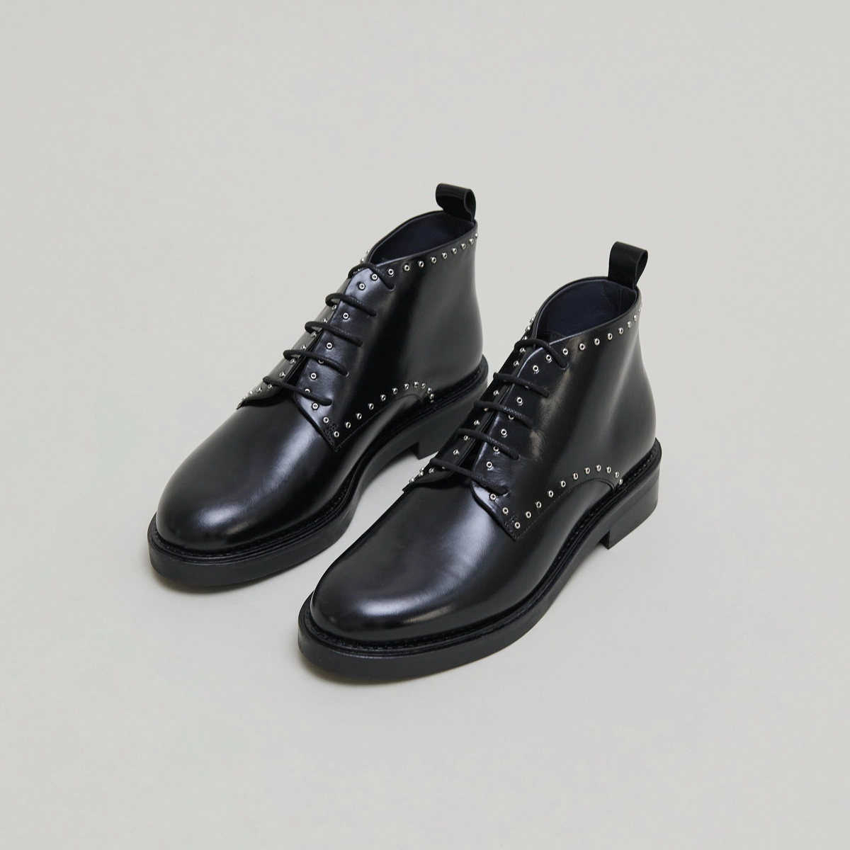 High derbies in black leather | DUTRONC