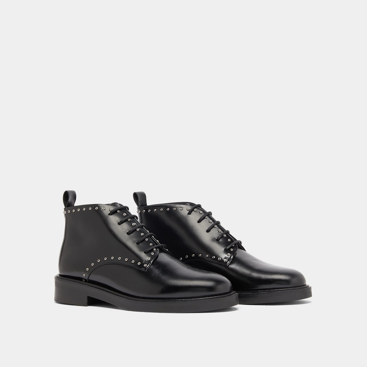 High derbies in black leather | DUTRONC