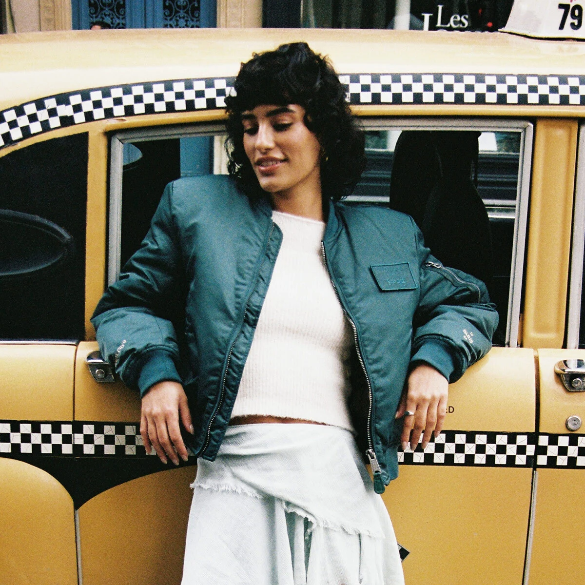 The Jonak Bomber - Jonak x Schott in green nylon | THE