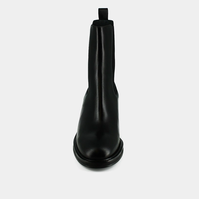 Boots with elastics in black leather | demoiselle