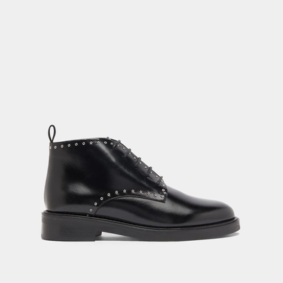 High derbies in black leather | dutronc
