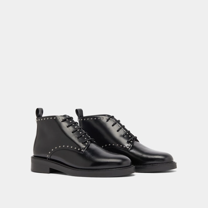 High derbies in black leather | dutronc