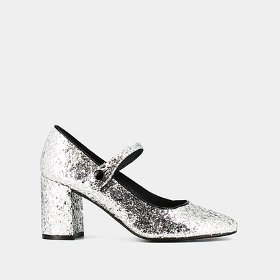 Heeled babies silver