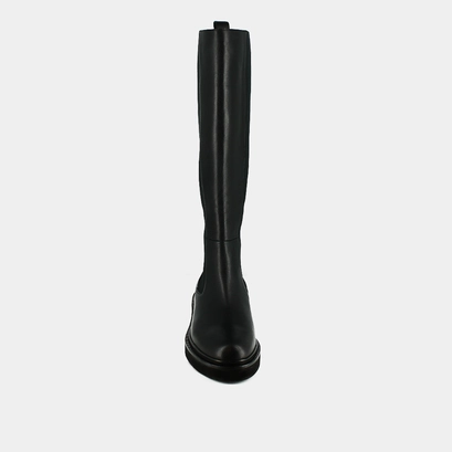 Boots with elastics in black leather | dolmen