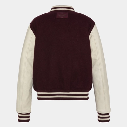 The jonak varsity in burgundy wool | the