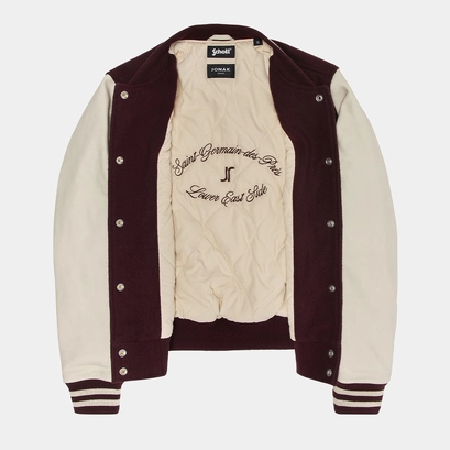 The jonak varsity in burgundy wool | the