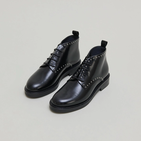 High derbies in black leather | DUTRONC