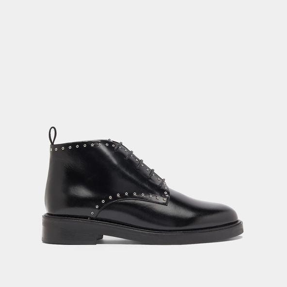 High derbies in black leather | DUTRONC