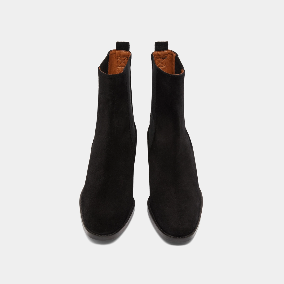 Lowboots with elastics in black suede | MAEVA