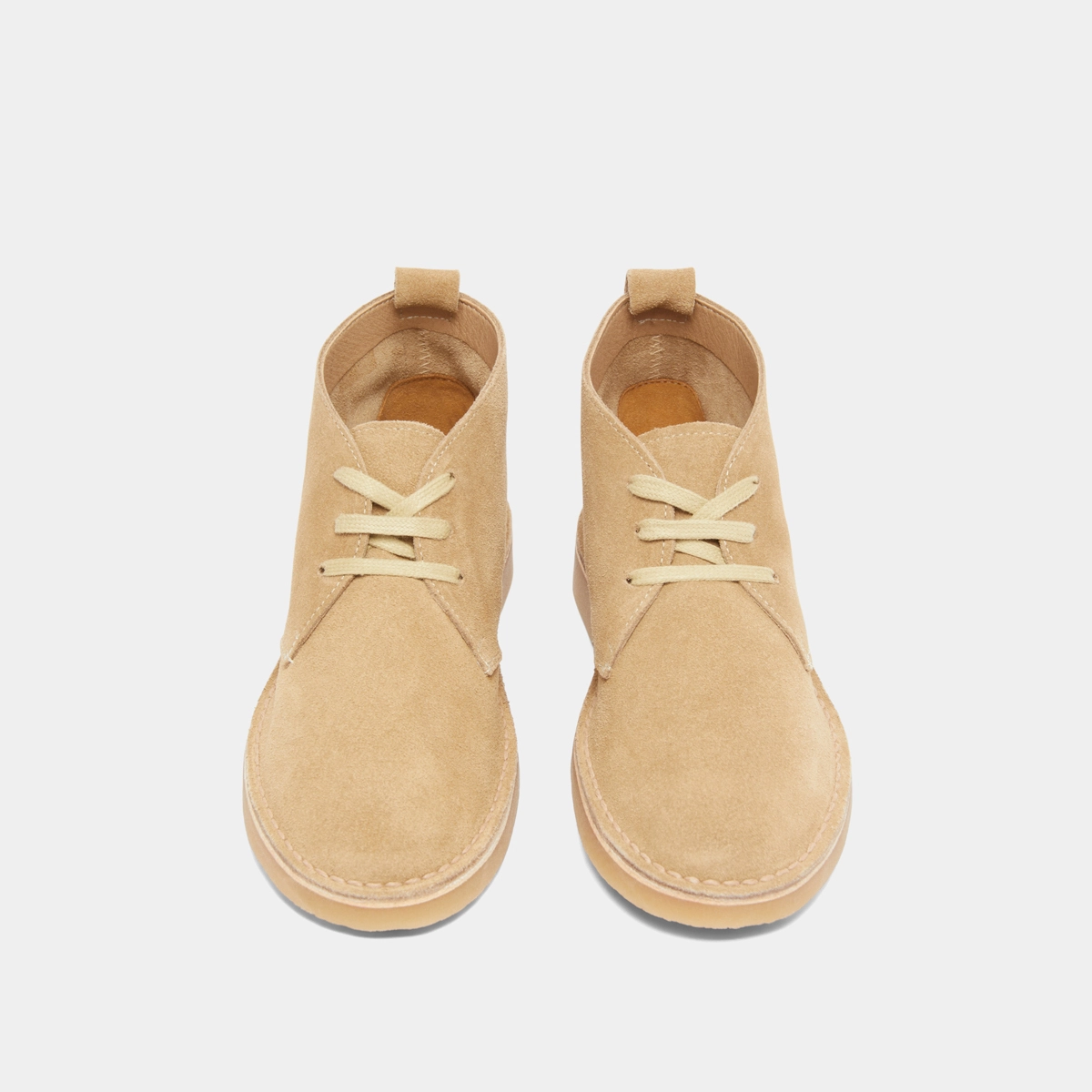 Lowboots with laces in beige suede | MAXIME