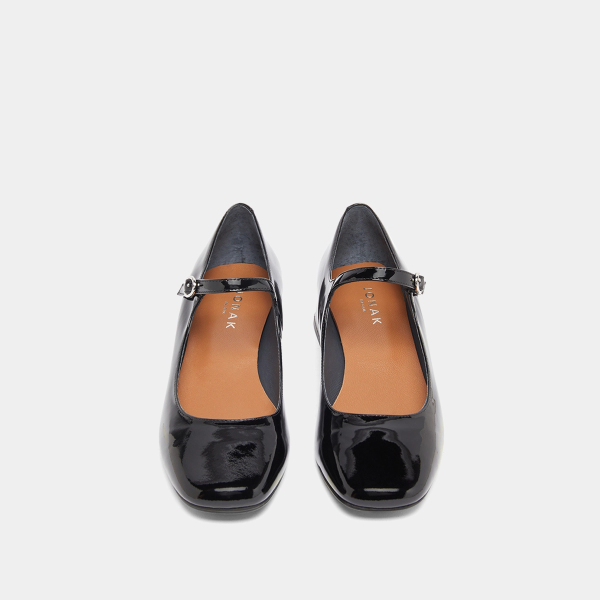 Mary Jane with square toes in black patent | DULCI