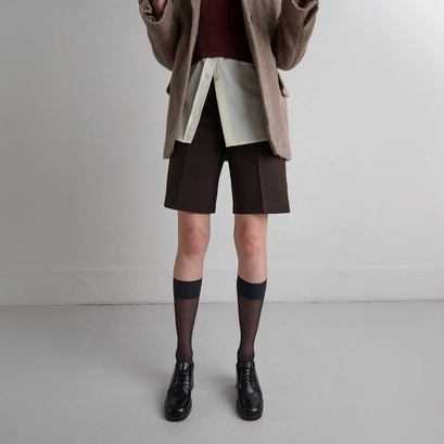Derbies with heels in black leather | vivaldi