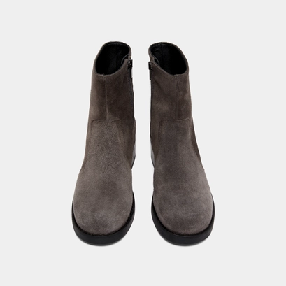Lowboots with heels in grey suede | buena