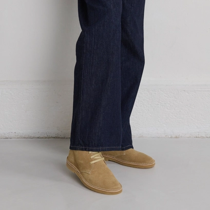 Lowboots with laces in beige suede | maxime