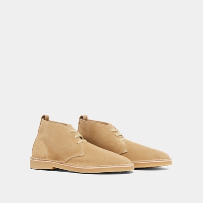 Lowboots with laces in beige suede | maxime