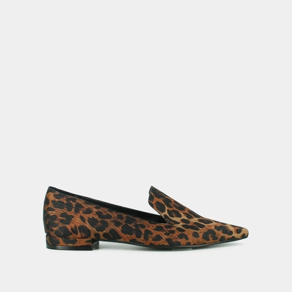 Ballet flats with pointed toes in leopard | dantesse