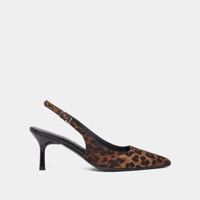 Slingbacks pumps in leopard | DIAMANTUS