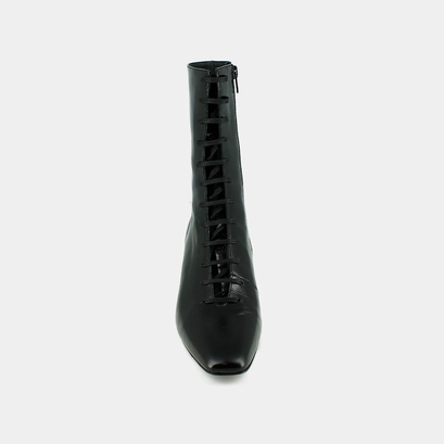 Ankle boots with laces black