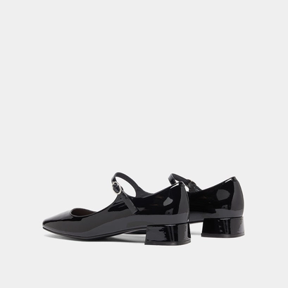Mary Jane with square toes black
