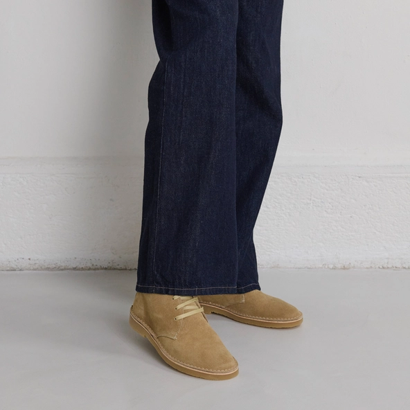 Lowboots with laces in beige suede | MAXIME
