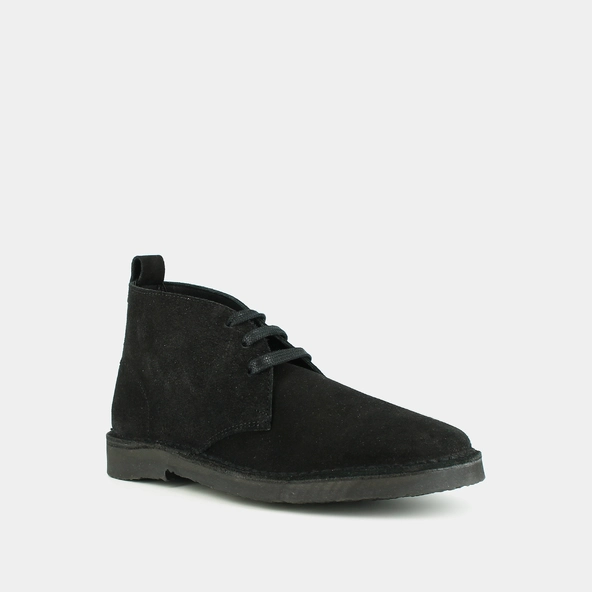 Lowboots with laces in black suede | MAXIME